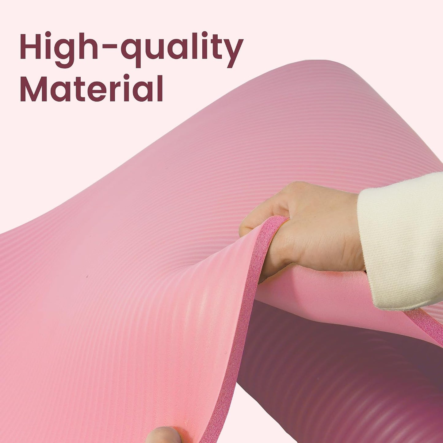 Yoga Mat Anti-Tear Exercise Yoga Mat with Carrying Strap